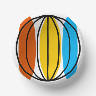 Globe paper plate