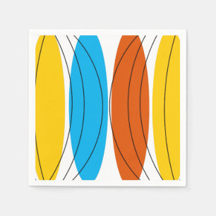 Globe Stripe paper napkin
