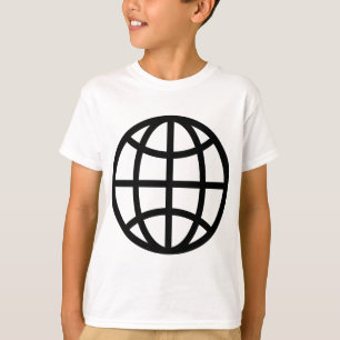 Globe Symbol - Black T-Shirt