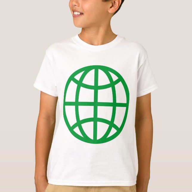 Globe Symbol - Grass Green T-Shirt (Front)