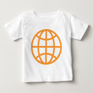 Globe Symbol - Light Orange Baby T-Shirt