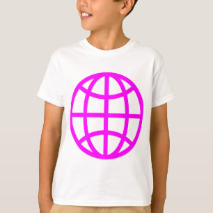 Globe Symbol - Magenta T-Shirt