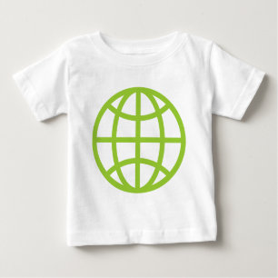 Globe Symbol - Martian Green Baby T-Shirt