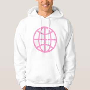 Globe Symbol - Pink Hoodie