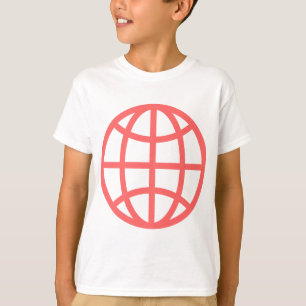 Globe Symbol - Tropical Pink T-Shirt