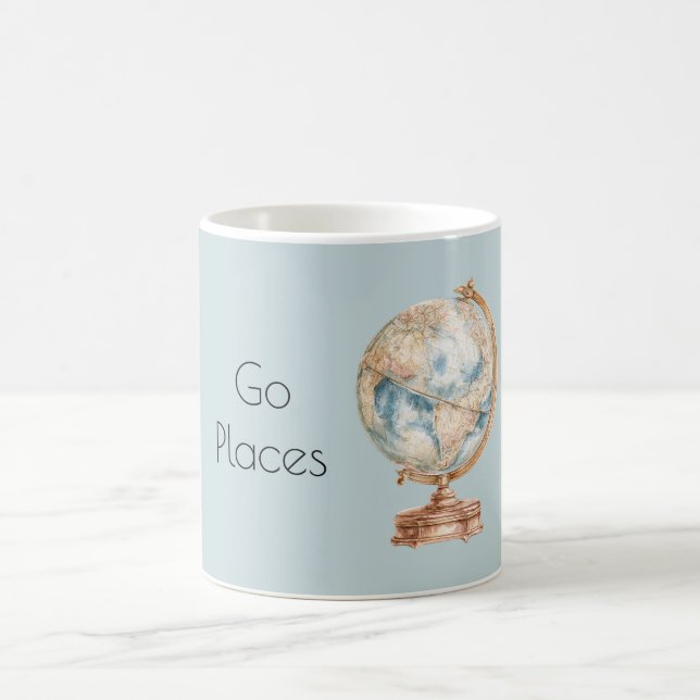 Globe World Go Places Coffee Mug (Center)
