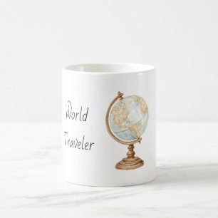Globe World Traveller Coffee Mug