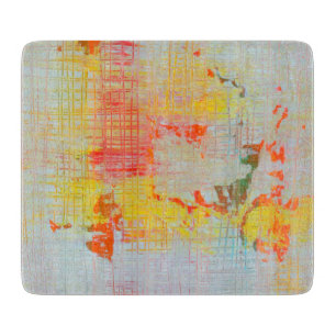 Globetrotter 6 x 7 Deco Glass Cutting Board