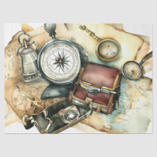 "Globetrotter's Essential: Adventure Awaits" Tissue Paper