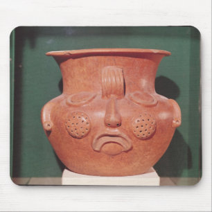 Globular vase with a face, from Kalminaljuy Mouse Pad