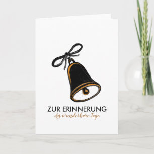Glöckchen Kohlezeichnung Karte Holiday Card