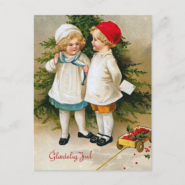 "Gloedelig Jul" Postcard (Front)