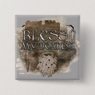 Gloin - Bless My Beard 15 Cm Square Badge