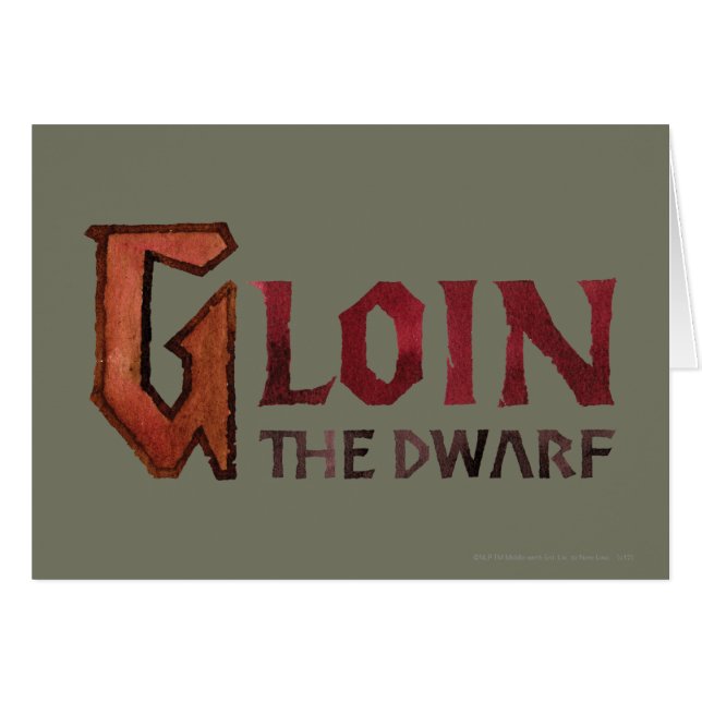 Gloin Name (Front Horizontal)