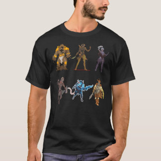 Gloomhaven Starter Characters Pixel Design - Board T-Shirt