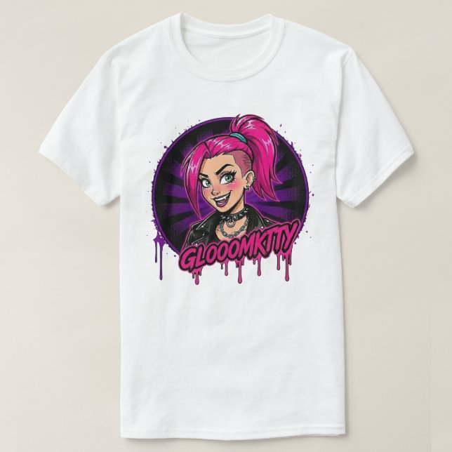 Gloomkitty Basic T-Shirt (Design Front)