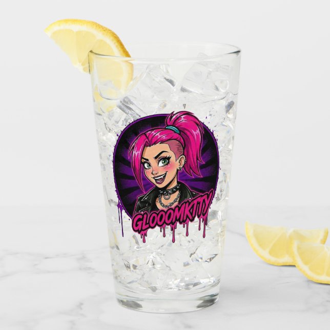 Gloomkitty Glass Cup (Front Ice)