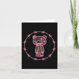 Gloomy Bear The Naughty Grizzly Rbed Wire Circle H Card