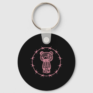 Gloomy Bear The Naughty Grizzly Rbed Wire Circle H Key Ring