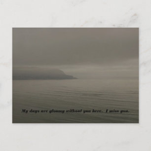 Gloomy days postcard