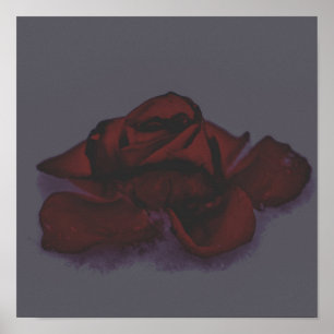 Gloomy rose poster