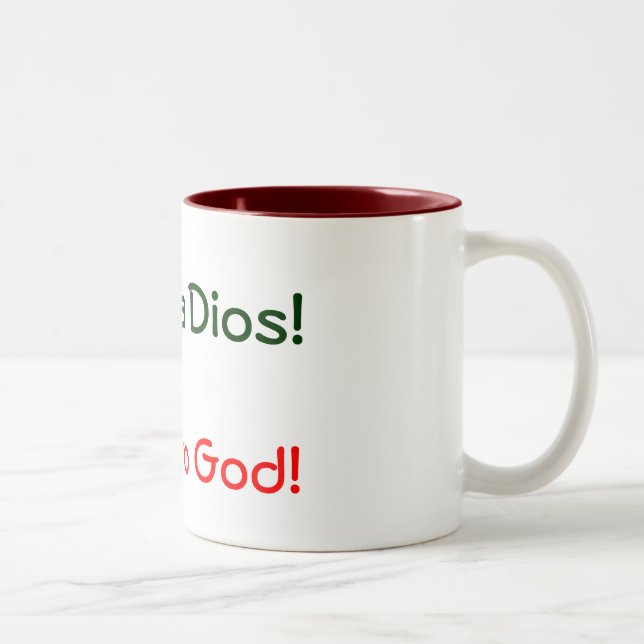 Gloria a Dios!, Two-Tone Coffee Mug (Right)