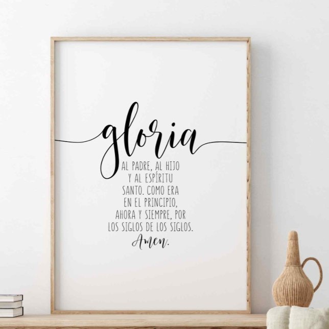 Gloria Al Padre, Al Hijo Y Al Espíritu Santo Poster (Creator Uploaded)