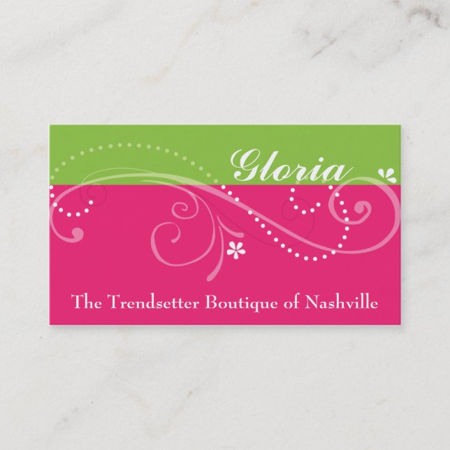Gloria Business Cards (Front)