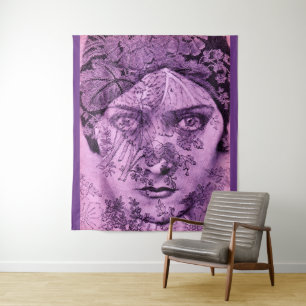 Gloria Swanson in lavender Tapestry
