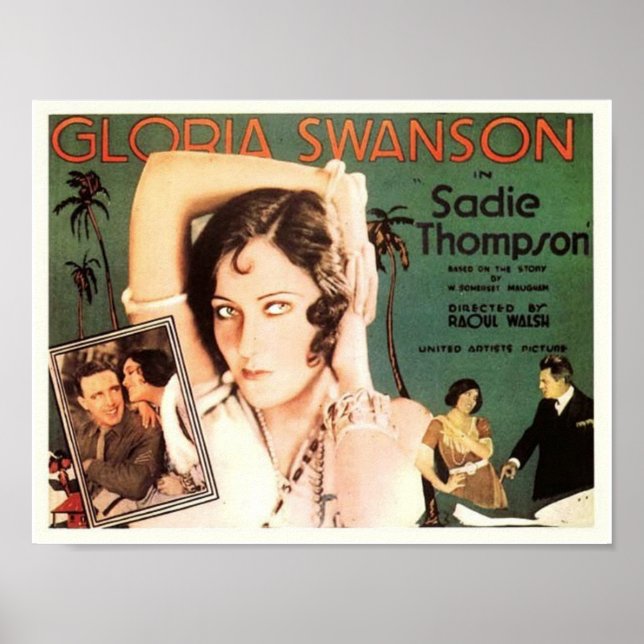 Gloria Swanson in "Sadie Thompson" Poster (Front)