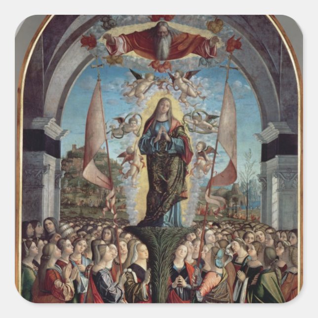 Glorification of St. Ursula and her Companions Square Sticker (Front)