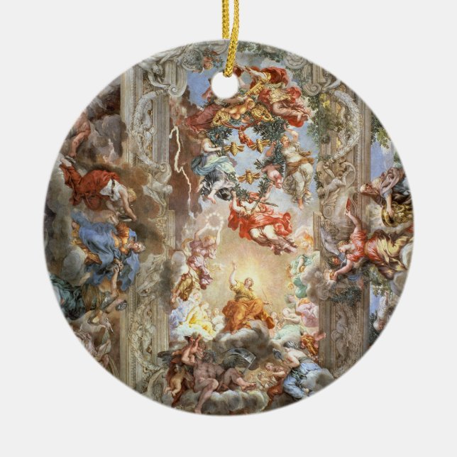 Glorification of the Reign of Pope Urban VIII (156 Ceramic Ornament (Front)