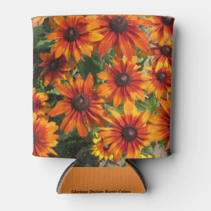 Gloriosa Daisies Rustic Colours Can Cooler