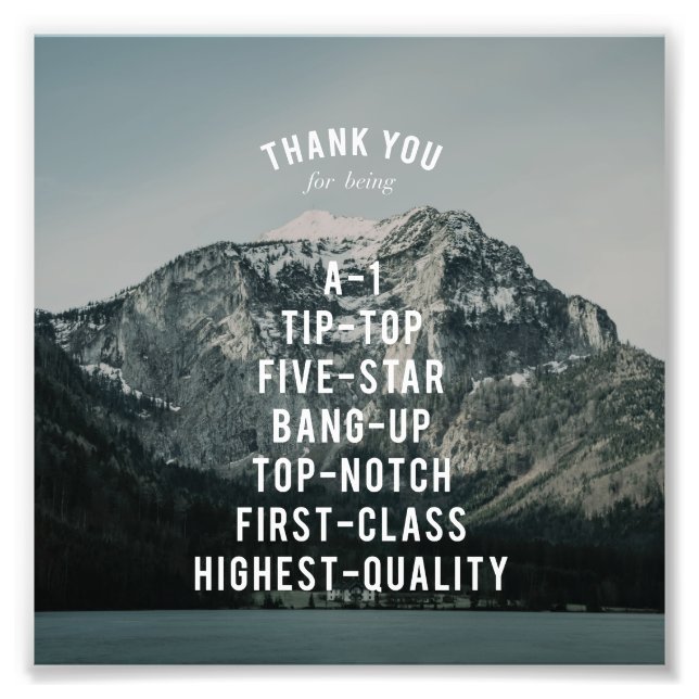 Glorious Altitude #1 (6x6) Photo Print (Front)