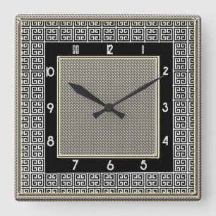 Glorious Art Deco Square Wall Clock