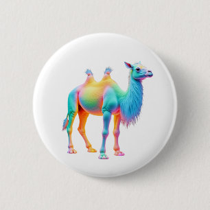 Glorious Camel Art 6 Cm Round Badge