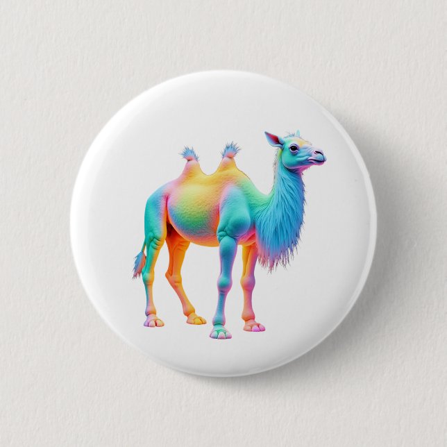 Glorious Camel Art 6 Cm Round Badge (Front)