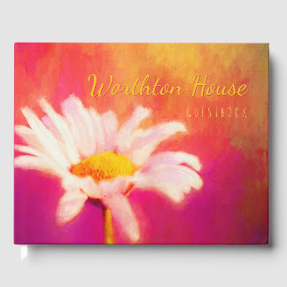 Glorious Daisy Your House Hospitality Guest Book