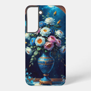 Glorious Floral Bouquet Under A Moonlit Sky Samsung Galaxy Case