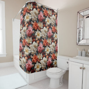 Glorious Floral Fantasy Shower Curtain