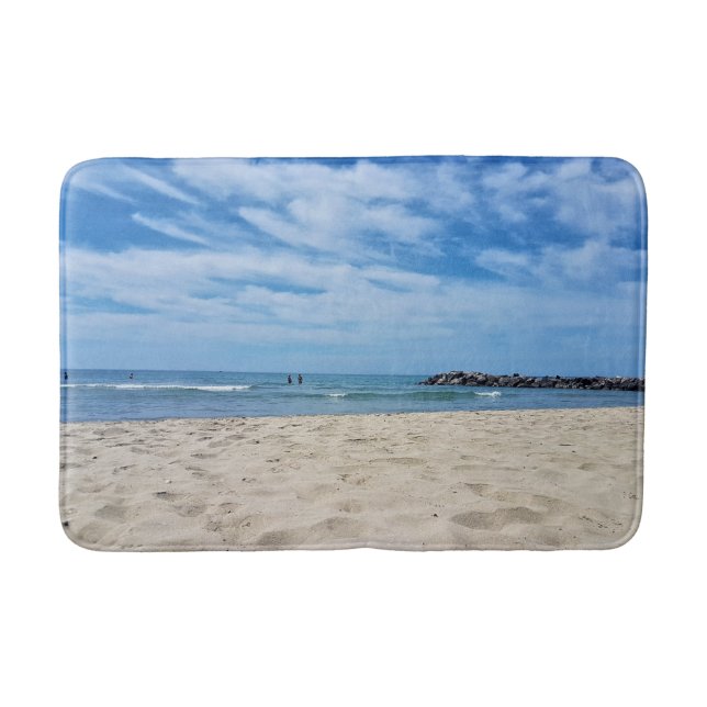 Glorious French beach Bath Mat (Front)
