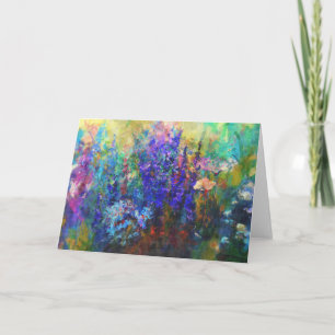 Glorious Garden Flowers Card Old-Fashioned Art