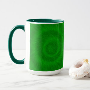 Glorious Green Tie Dye Effect, Mug
