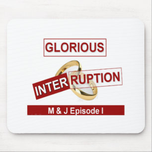 Glorious Interruption: A Golden Beginning Mouse Pad