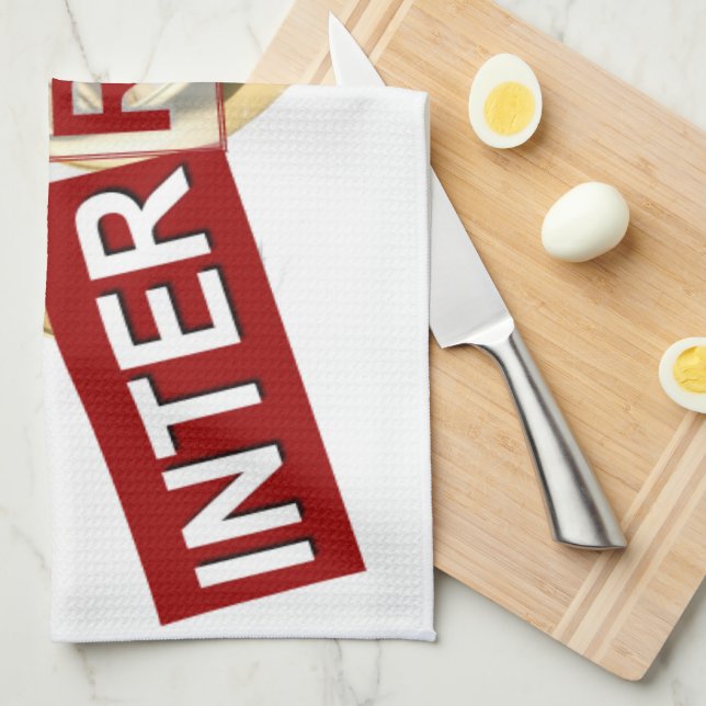 Glorious Interruption: A Golden Beginning Tea Towel (Quarter Fold)