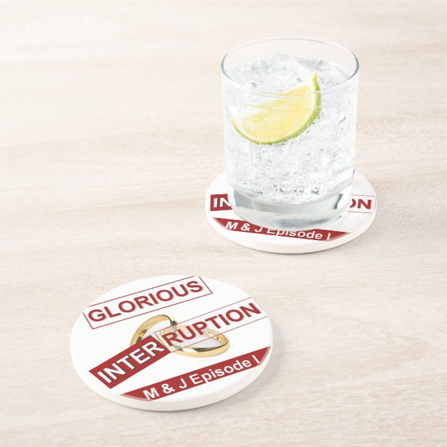 Glorious Interruption Nice Day Better Night  gifts Coaster (Side)