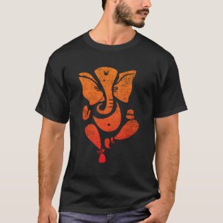 Glorious Lord Ganesha In Vintage Style T-Shirt