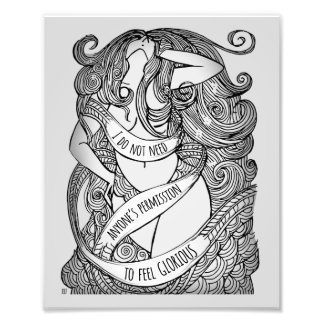 Glorious Medium Print in Grey