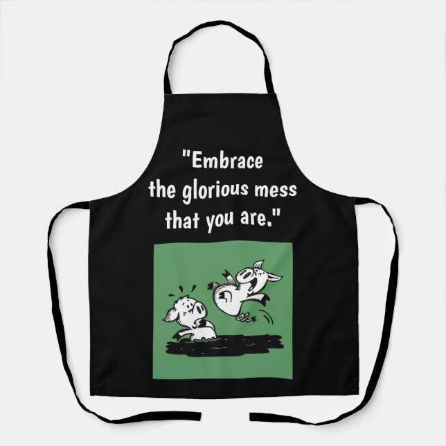 'Glorious Mess' Apron (Medium) (Front)