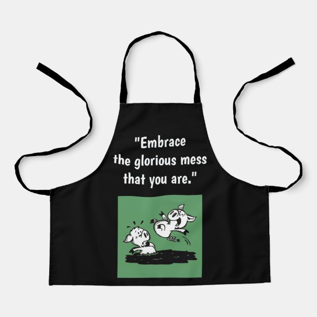 'Glorious Mess' Apron (Small) (Front)